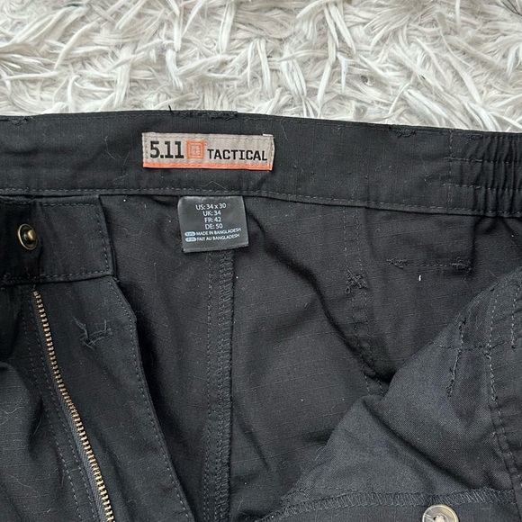 5.11 Tactical Men's Black Taclite Pro 74273 019 Ripstop Pants Straight Fit 34x30 - Picture 4 of 8